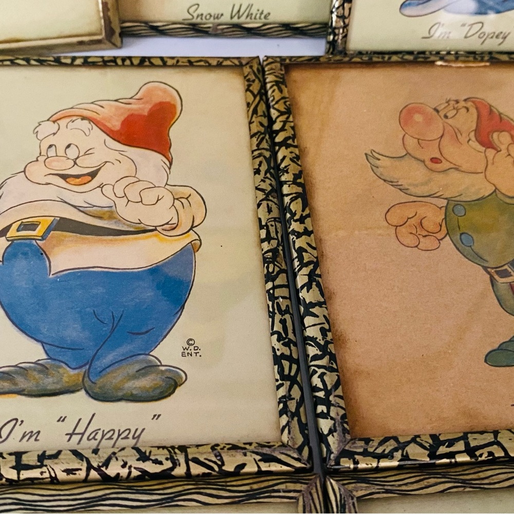 Snow White and Six Dwarfs original 1930’s prints